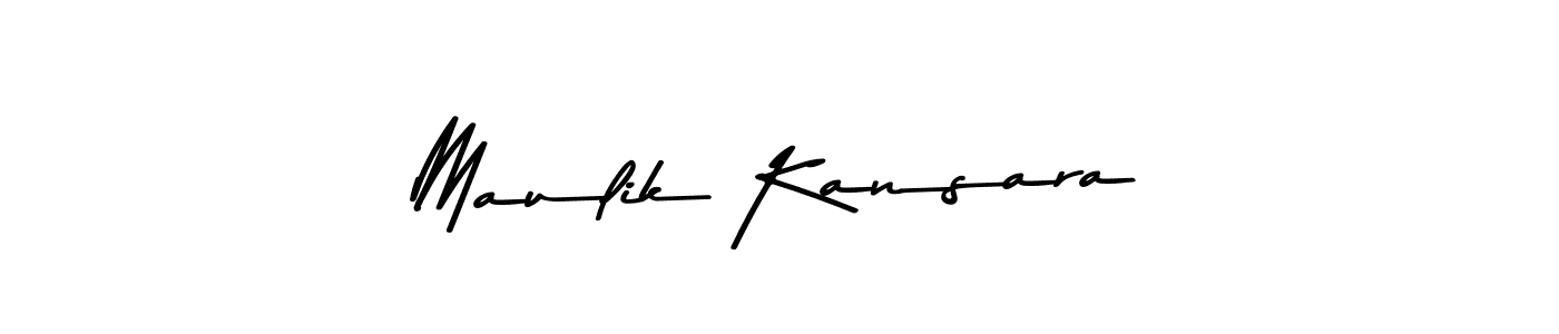 How to make Maulik Kansara signature? Asem Kandis PERSONAL USE is a professional autograph style. Create handwritten signature for Maulik Kansara name. Maulik Kansara signature style 9 images and pictures png