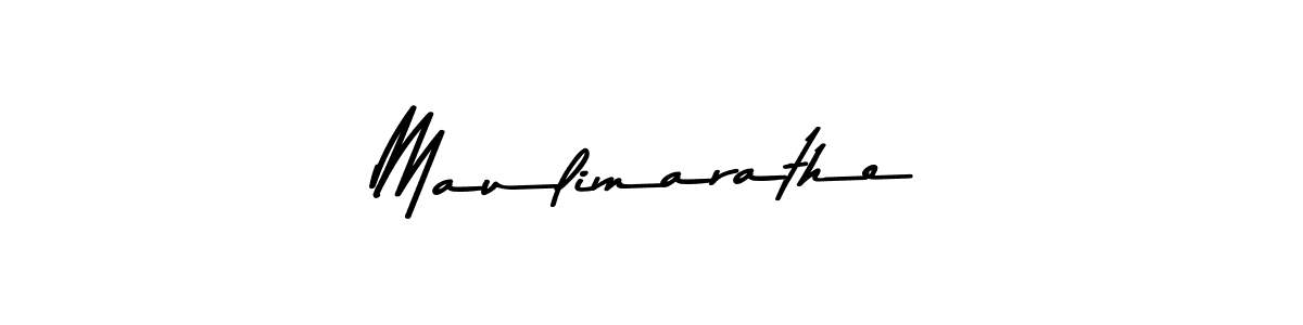 Design your own signature with our free online signature maker. With this signature software, you can create a handwritten (Asem Kandis PERSONAL USE) signature for name Maulimarathe. Maulimarathe signature style 9 images and pictures png