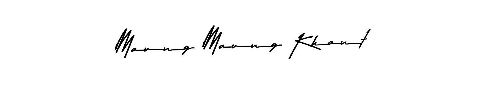 if you are searching for the best signature style for your name Maung Maung Khant. so please give up your signature search. here we have designed multiple signature styles  using Asem Kandis PERSONAL USE. Maung Maung Khant signature style 9 images and pictures png