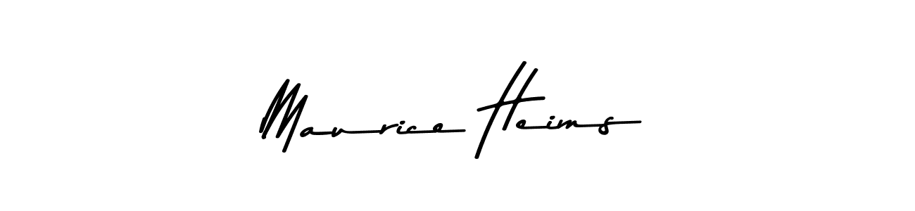 Create a beautiful signature design for name Maurice Heims. With this signature (Asem Kandis PERSONAL USE) fonts, you can make a handwritten signature for free. Maurice Heims signature style 9 images and pictures png