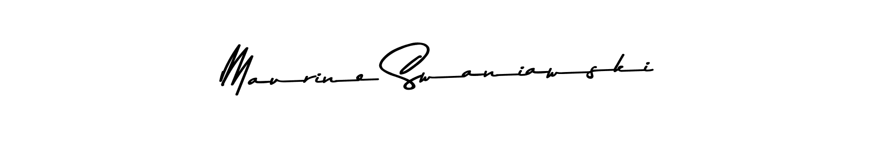 The best way (Asem Kandis PERSONAL USE) to make a short signature is to pick only two or three words in your name. The name Maurine Swaniawski include a total of six letters. For converting this name. Maurine Swaniawski signature style 9 images and pictures png