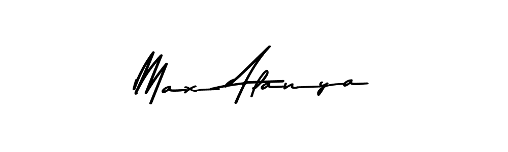 Create a beautiful signature design for name Max Alanya. With this signature (Asem Kandis PERSONAL USE) fonts, you can make a handwritten signature for free. Max Alanya signature style 9 images and pictures png