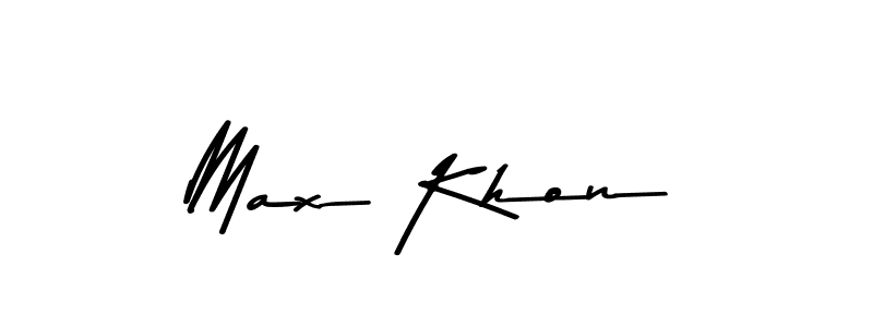 Make a beautiful signature design for name Max Khon. With this signature (Asem Kandis PERSONAL USE) style, you can create a handwritten signature for free. Max Khon signature style 9 images and pictures png