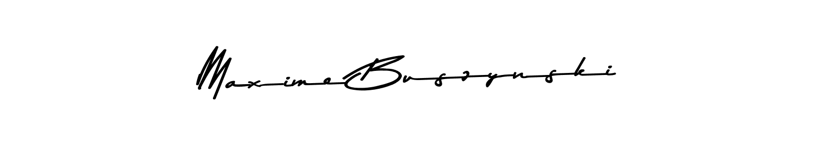 Design your own signature with our free online signature maker. With this signature software, you can create a handwritten (Asem Kandis PERSONAL USE) signature for name Maxime Buszynski. Maxime Buszynski signature style 9 images and pictures png
