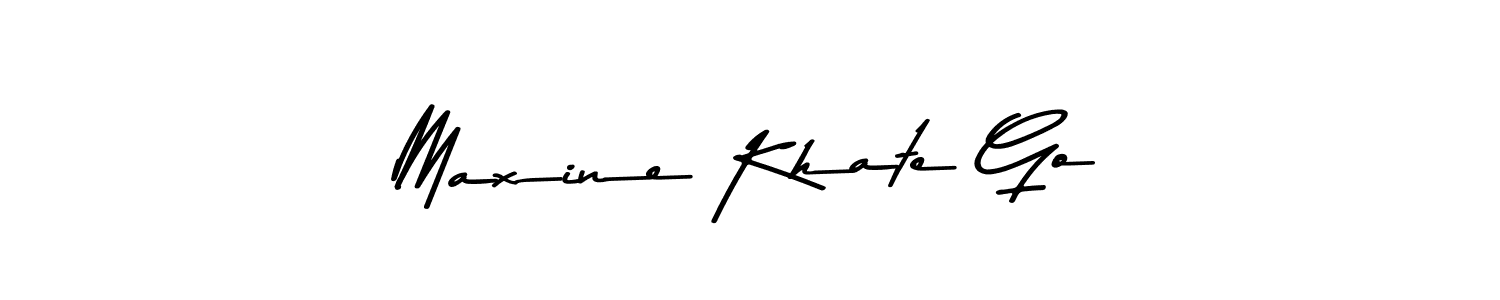 Use a signature maker to create a handwritten signature online. With this signature software, you can design (Asem Kandis PERSONAL USE) your own signature for name Maxine Khate Go. Maxine Khate Go signature style 9 images and pictures png