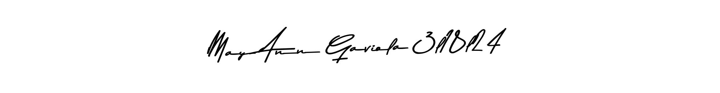 Make a beautiful signature design for name May Ann Gaviola 3l18l24. With this signature (Asem Kandis PERSONAL USE) style, you can create a handwritten signature for free. May Ann Gaviola 3l18l24 signature style 9 images and pictures png