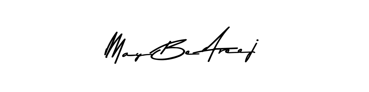 The best way (Asem Kandis PERSONAL USE) to make a short signature is to pick only two or three words in your name. The name May Be Areej include a total of six letters. For converting this name. May Be Areej signature style 9 images and pictures png