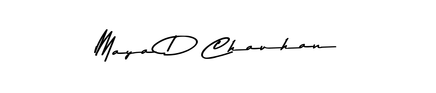 The best way (Asem Kandis PERSONAL USE) to make a short signature is to pick only two or three words in your name. The name Maya D Chauhan include a total of six letters. For converting this name. Maya D Chauhan signature style 9 images and pictures png