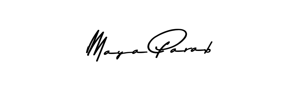 Maya Parab stylish signature style. Best Handwritten Sign (Asem Kandis PERSONAL USE) for my name. Handwritten Signature Collection Ideas for my name Maya Parab. Maya Parab signature style 9 images and pictures png