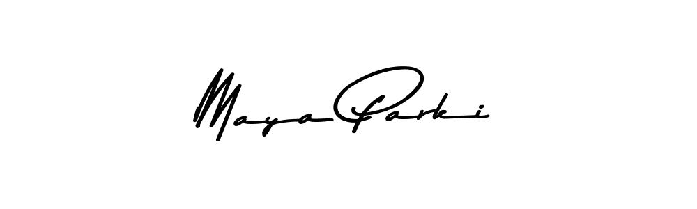 How to make Maya Parki name signature. Use Asem Kandis PERSONAL USE style for creating short signs online. This is the latest handwritten sign. Maya Parki signature style 9 images and pictures png