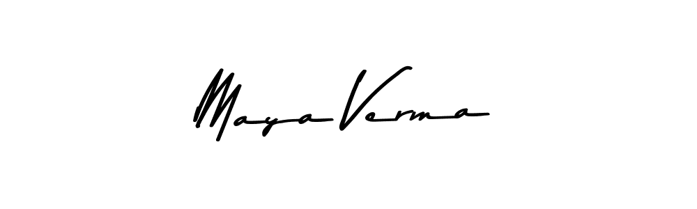 Use a signature maker to create a handwritten signature online. With this signature software, you can design (Asem Kandis PERSONAL USE) your own signature for name Maya Verma. Maya Verma signature style 9 images and pictures png
