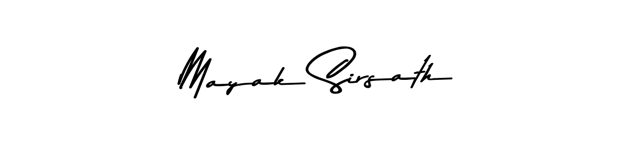 Mayak Sirsath stylish signature style. Best Handwritten Sign (Asem Kandis PERSONAL USE) for my name. Handwritten Signature Collection Ideas for my name Mayak Sirsath. Mayak Sirsath signature style 9 images and pictures png