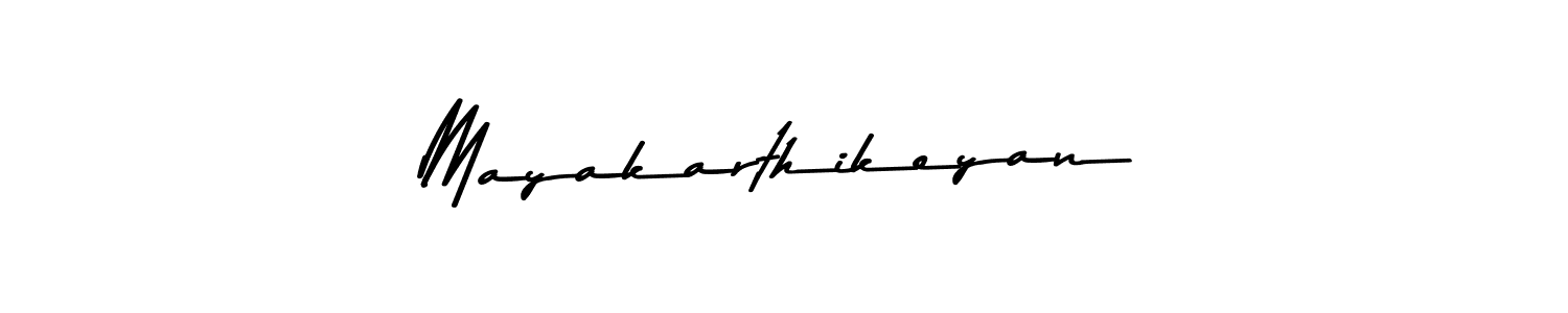 Use a signature maker to create a handwritten signature online. With this signature software, you can design (Asem Kandis PERSONAL USE) your own signature for name Mayakarthikeyan. Mayakarthikeyan signature style 9 images and pictures png