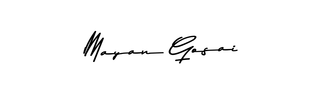 How to make Mayan Gosai signature? Asem Kandis PERSONAL USE is a professional autograph style. Create handwritten signature for Mayan Gosai name. Mayan Gosai signature style 9 images and pictures png