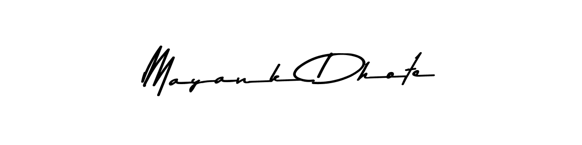 Use a signature maker to create a handwritten signature online. With this signature software, you can design (Asem Kandis PERSONAL USE) your own signature for name Mayank Dhote. Mayank Dhote signature style 9 images and pictures png