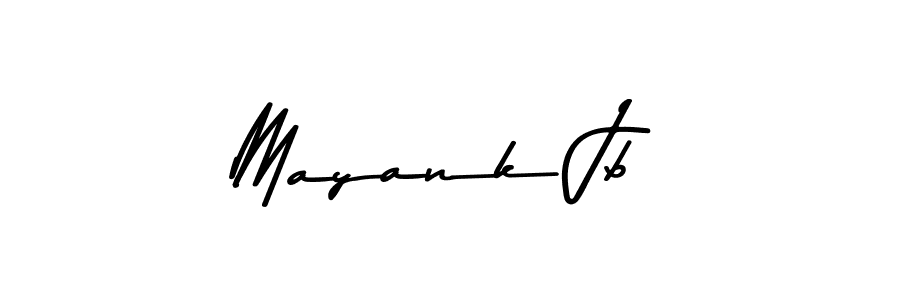 Mayank Jb stylish signature style. Best Handwritten Sign (Asem Kandis PERSONAL USE) for my name. Handwritten Signature Collection Ideas for my name Mayank Jb. Mayank Jb signature style 9 images and pictures png