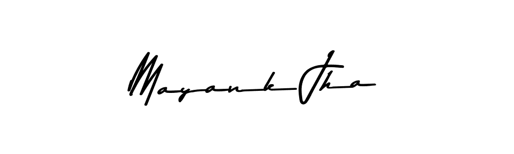 Design your own signature with our free online signature maker. With this signature software, you can create a handwritten (Asem Kandis PERSONAL USE) signature for name Mayank Jha. Mayank Jha signature style 9 images and pictures png