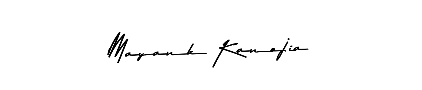 How to make Mayank Kanojia name signature. Use Asem Kandis PERSONAL USE style for creating short signs online. This is the latest handwritten sign. Mayank Kanojia signature style 9 images and pictures png