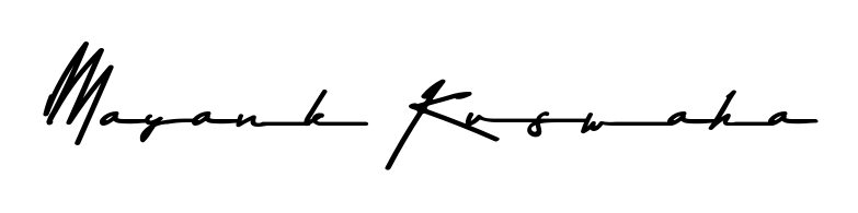 The best way (Asem Kandis PERSONAL USE) to make a short signature is to pick only two or three words in your name. For converting this name Mayank Kuswaha. Mayank Kuswaha signature style 9 images and pictures png