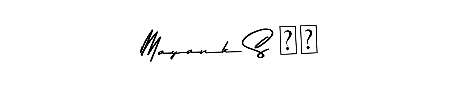 Make a beautiful signature design for name Mayank S ❣️. With this signature (Asem Kandis PERSONAL USE) style, you can create a handwritten signature for free. Mayank S ❣️ signature style 9 images and pictures png