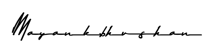 Discover how Mayankbhushan looks in an executive cursive font (Asem Kandis PERSONAL USE). Perfect for legal documents, invoices, and certificates. Mayankbhushan signature style 9 images and pictures png