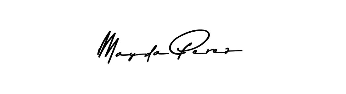 How to make Mayda Perez name signature. Use Asem Kandis PERSONAL USE style for creating short signs online. This is the latest handwritten sign. Mayda Perez signature style 9 images and pictures png