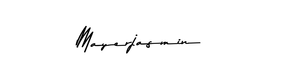 Make a beautiful signature design for name Mayerjasmin. With this signature (Asem Kandis PERSONAL USE) style, you can create a handwritten signature for free. Mayerjasmin signature style 9 images and pictures png