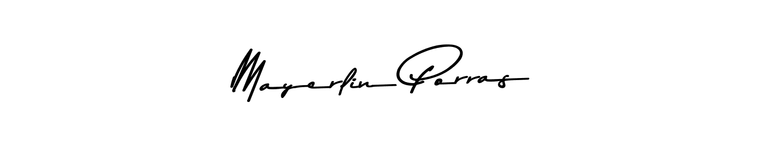 Create a beautiful signature design for name Mayerlin Porras. With this signature (Asem Kandis PERSONAL USE) fonts, you can make a handwritten signature for free. Mayerlin Porras signature style 9 images and pictures png