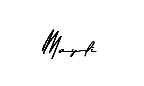 Design your own signature with our free online signature maker. With this signature software, you can create a handwritten (Asem Kandis PERSONAL USE) signature for name Mayli. Mayli signature style 9 images and pictures png