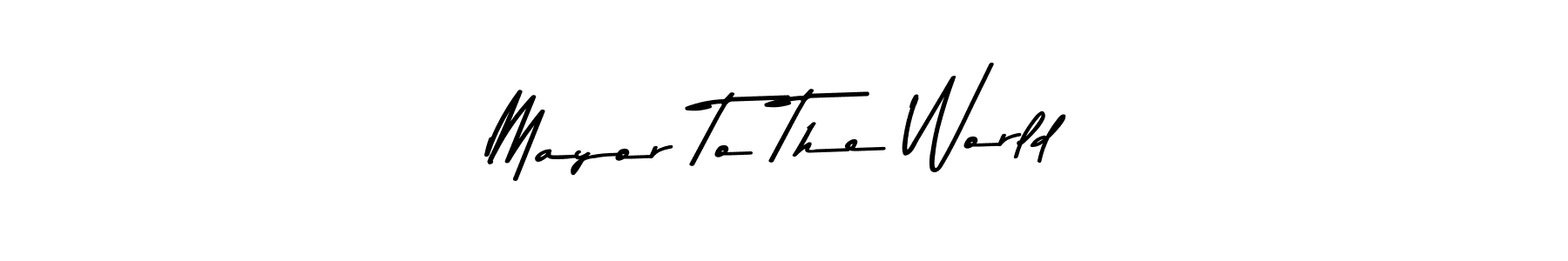 Make a beautiful signature design for name Mayor To The World. Use this online signature maker to create a handwritten signature for free. Mayor To The World signature style 9 images and pictures png