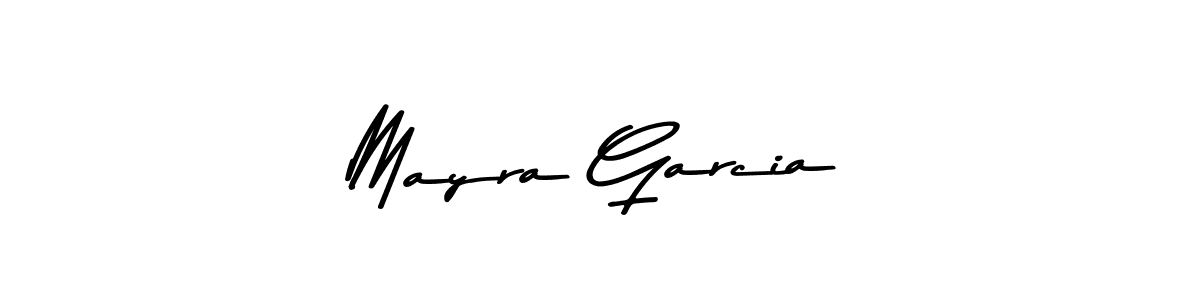 Make a beautiful signature design for name Mayra Garcia. With this signature (Asem Kandis PERSONAL USE) style, you can create a handwritten signature for free. Mayra Garcia signature style 9 images and pictures png