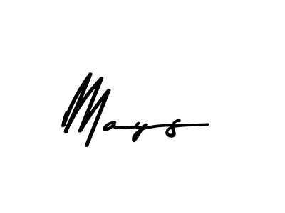Use a signature maker to create a handwritten signature online. With this signature software, you can design (Asem Kandis PERSONAL USE) your own signature for name Mays. Mays signature style 9 images and pictures png