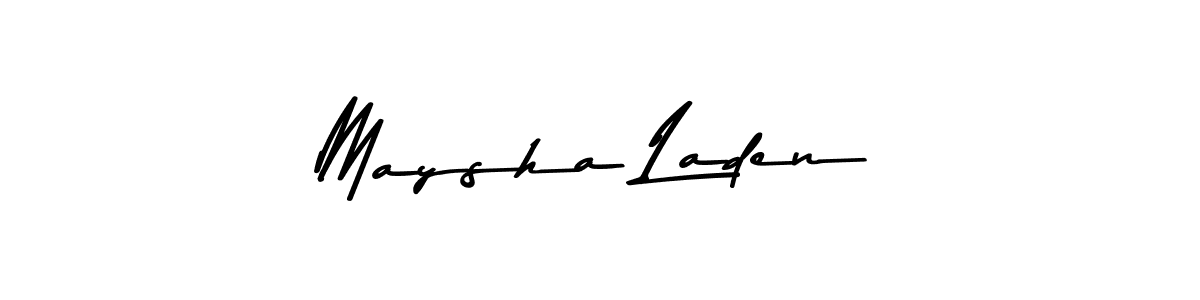 This is the best signature style for the Maysha Laden name. Also you like these signature font (Asem Kandis PERSONAL USE). Mix name signature. Maysha Laden signature style 9 images and pictures png