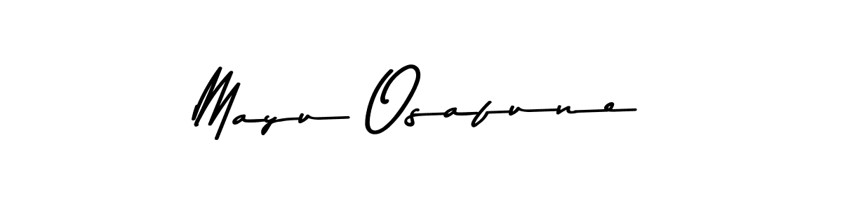 Design your own signature with our free online signature maker. With this signature software, you can create a handwritten (Asem Kandis PERSONAL USE) signature for name Mayu Osafune. Mayu Osafune signature style 9 images and pictures png