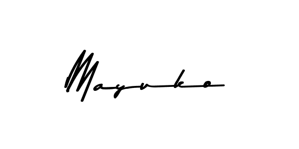 Design your own signature with our free online signature maker. With this signature software, you can create a handwritten (Asem Kandis PERSONAL USE) signature for name Mayuko. Mayuko signature style 9 images and pictures png