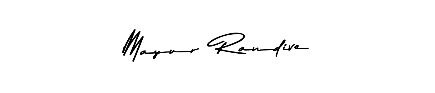 Design your own signature with our free online signature maker. With this signature software, you can create a handwritten (Asem Kandis PERSONAL USE) signature for name Mayur  Randive. Mayur  Randive signature style 9 images and pictures png