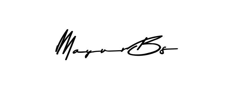 Use a signature maker to create a handwritten signature online. With this signature software, you can design (Asem Kandis PERSONAL USE) your own signature for name Mayur Bs. Mayur Bs signature style 9 images and pictures png