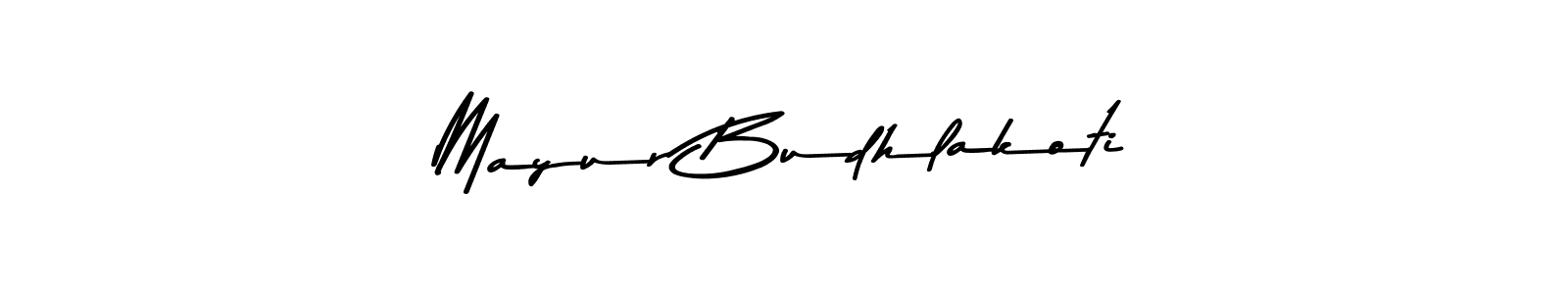 Create a beautiful signature design for name Mayur Budhlakoti. With this signature (Asem Kandis PERSONAL USE) fonts, you can make a handwritten signature for free. Mayur Budhlakoti signature style 9 images and pictures png
