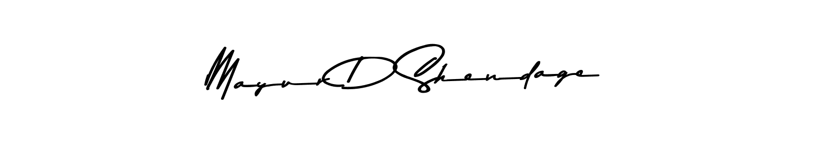 Use a signature maker to create a handwritten signature online. With this signature software, you can design (Asem Kandis PERSONAL USE) your own signature for name Mayur D Shendage. Mayur D Shendage signature style 9 images and pictures png