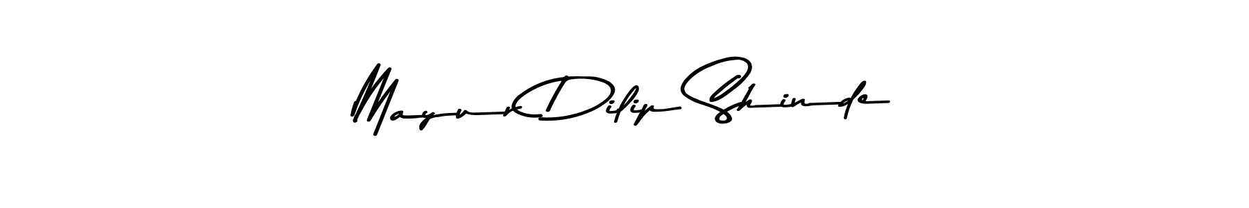 Create a beautiful signature design for name Mayur Dilip Shinde. With this signature (Asem Kandis PERSONAL USE) fonts, you can make a handwritten signature for free. Mayur Dilip Shinde signature style 9 images and pictures png