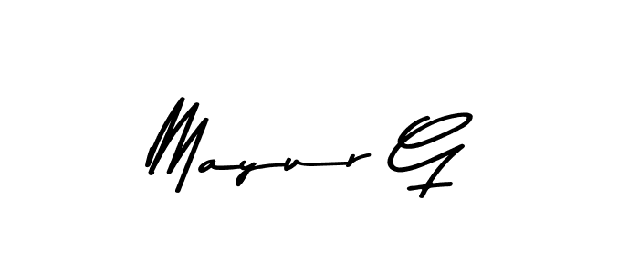 You should practise on your own different ways (Asem Kandis PERSONAL USE) to write your name (Mayur G) in signature. don't let someone else do it for you. Mayur G signature style 9 images and pictures png