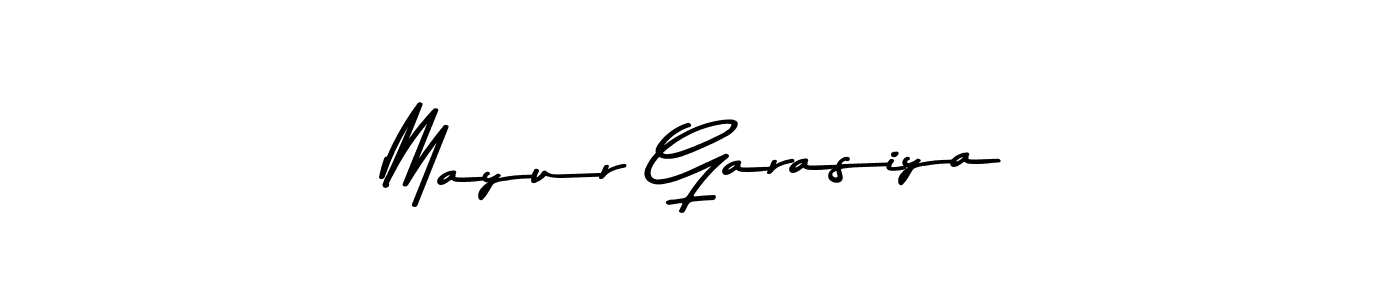 Also we have Mayur Garasiya name is the best signature style. Create professional handwritten signature collection using Asem Kandis PERSONAL USE autograph style. Mayur Garasiya signature style 9 images and pictures png