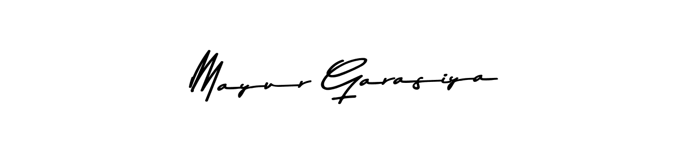 Also we have Mayur Garasiya name is the best signature style. Create professional handwritten signature collection using Asem Kandis PERSONAL USE autograph style. Mayur Garasiya signature style 9 images and pictures png