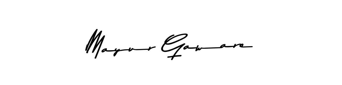 Asem Kandis PERSONAL USE is a professional signature style that is perfect for those who want to add a touch of class to their signature. It is also a great choice for those who want to make their signature more unique. Get Mayur Gaware name to fancy signature for free. Mayur Gaware signature style 9 images and pictures png