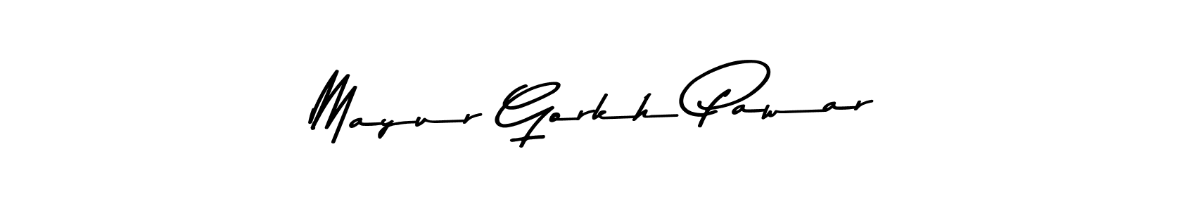 Design your own signature with our free online signature maker. With this signature software, you can create a handwritten (Asem Kandis PERSONAL USE) signature for name Mayur Gorkh Pawar. Mayur Gorkh Pawar signature style 9 images and pictures png