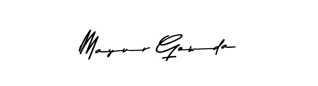 Also You can easily find your signature by using the search form. We will create Mayur Gowda name handwritten signature images for you free of cost using Asem Kandis PERSONAL USE sign style. Mayur Gowda signature style 9 images and pictures png