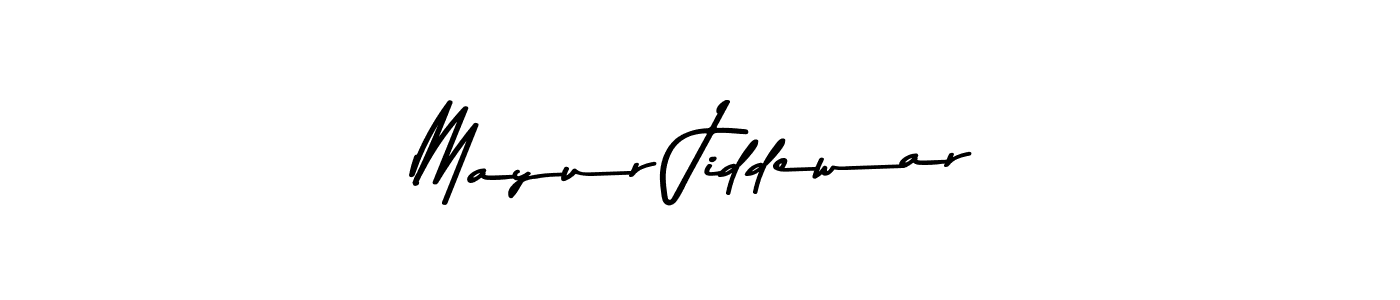 Use a signature maker to create a handwritten signature online. With this signature software, you can design (Asem Kandis PERSONAL USE) your own signature for name Mayur Jiddewar. Mayur Jiddewar signature style 9 images and pictures png