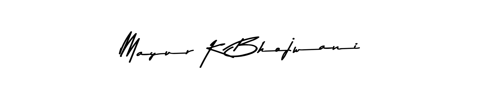 Mayur K Bhojwani stylish signature style. Best Handwritten Sign (Asem Kandis PERSONAL USE) for my name. Handwritten Signature Collection Ideas for my name Mayur K Bhojwani. Mayur K Bhojwani signature style 9 images and pictures png