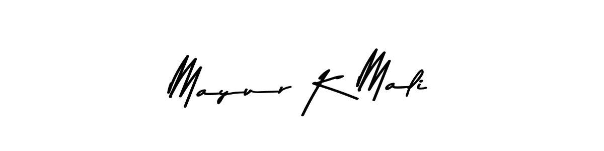 Also we have Mayur K Mali name is the best signature style. Create professional handwritten signature collection using Asem Kandis PERSONAL USE autograph style. Mayur K Mali signature style 9 images and pictures png