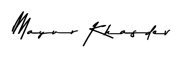 The best way (Asem Kandis PERSONAL USE) to make a short signature is to pick only two or three words in your name. For converting this name Mayur Khasdev. Mayur Khasdev signature style 9 images and pictures png
